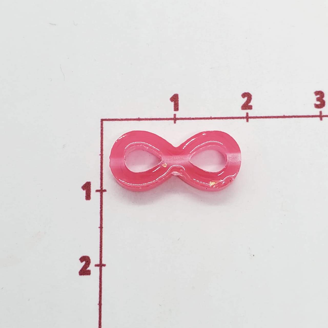 Dije Infinito Transversal de Acrílico acrilicos - Accesorios Rubi