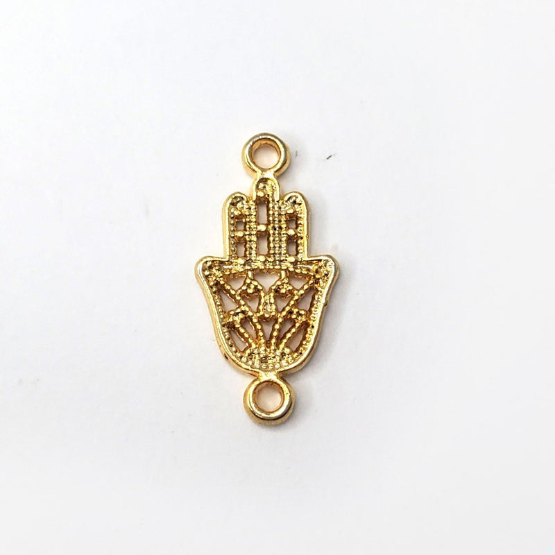 Dije mano de Fátima doble ojal 24k Dije - Accesorios Rubi