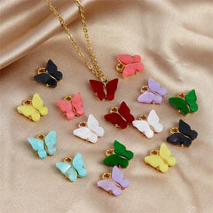 Dije mariposa de acrílico acrilicos - Accesorios Rubi