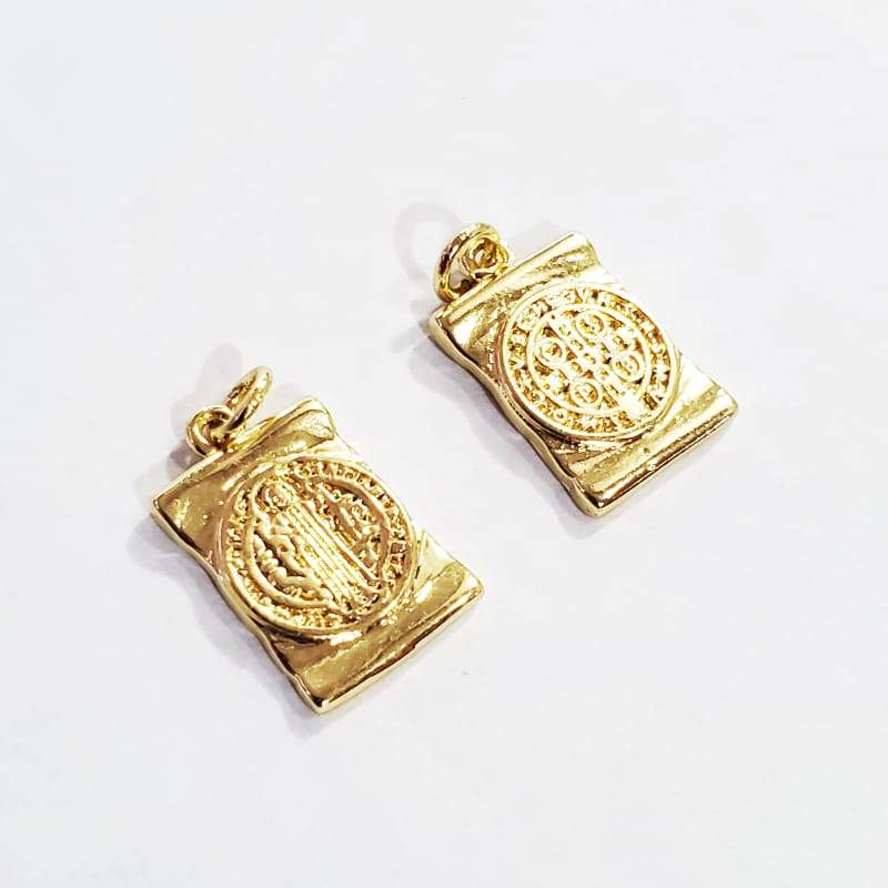 Dije Escapulario San Benito  Acero Inoxidable Acero inoxidable - Accesorios Rubi