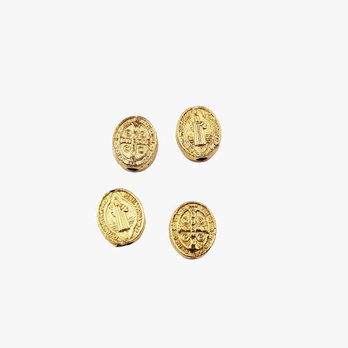 Dije San Benito Ovalado Transversal 24K Dije - Accesorios Rubi