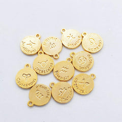 Dije Signo del Zodiaco 24K Dije - Accesorios Rubi