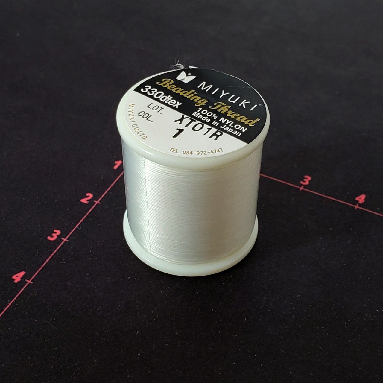 Hilo Nylon Miyuki Blanco Hilo - Accesorios Rubi