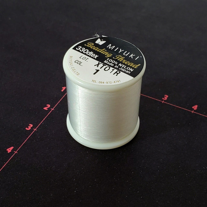 Hilo Nylon Miyuki Blanco Hilo - Accesorios Rubi