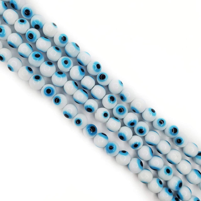 Ojo turco blanco con azul Ojo turco - Accesorios Rubi