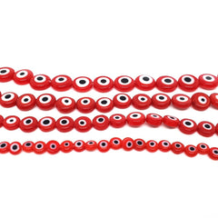 Ojo turco plano o luneta rojo Ojo turco - Accesorios Rubi