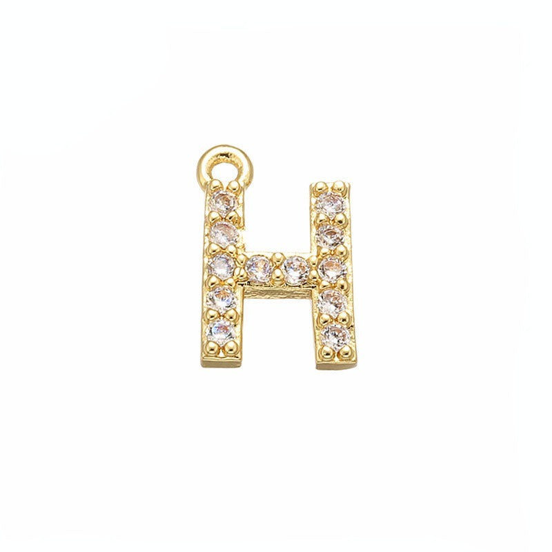 Dije Letra Chapa 18K Dije - Accesorios Rubi