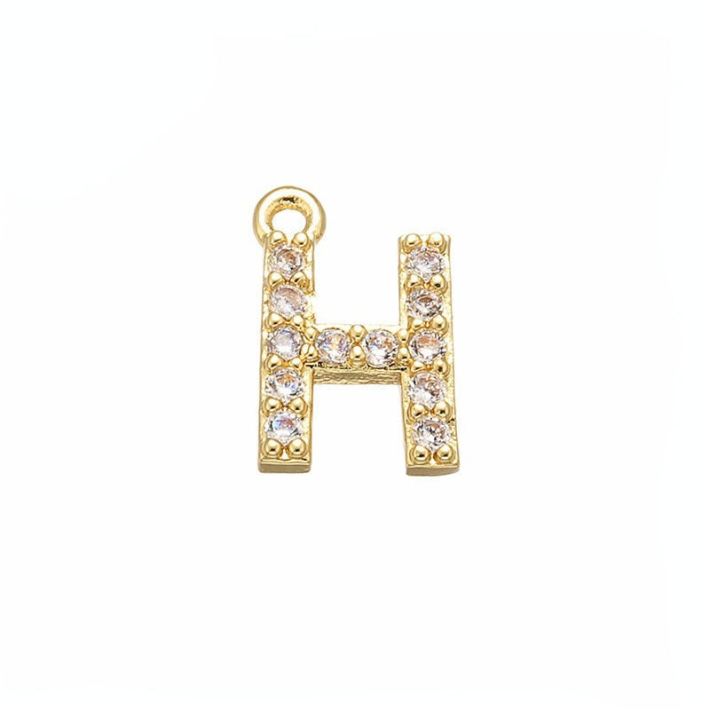 Dije Letra Chapa 18K Dije - Accesorios Rubi