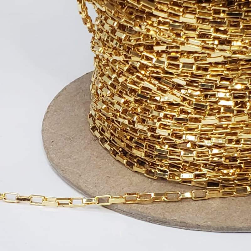 Cadena cubo grande 24k Dije - Accesorios Rubi