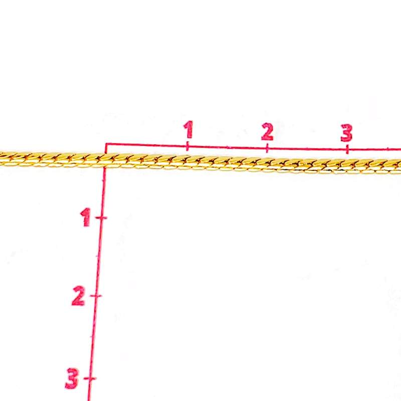 Cadena panza de víbora 24k Dije - Accesorios Rubi