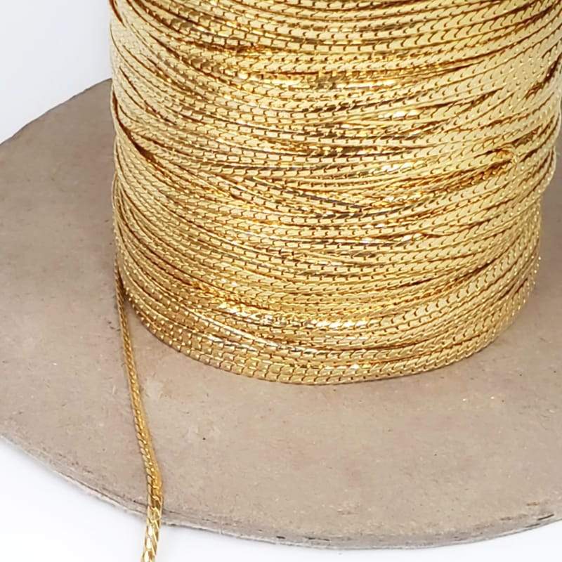 Cadena panza de víbora 24k Dije - Accesorios Rubi