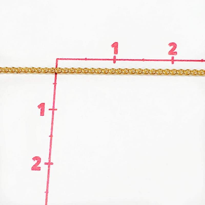 Cadena planchada 24k Dije - Accesorios Rubi