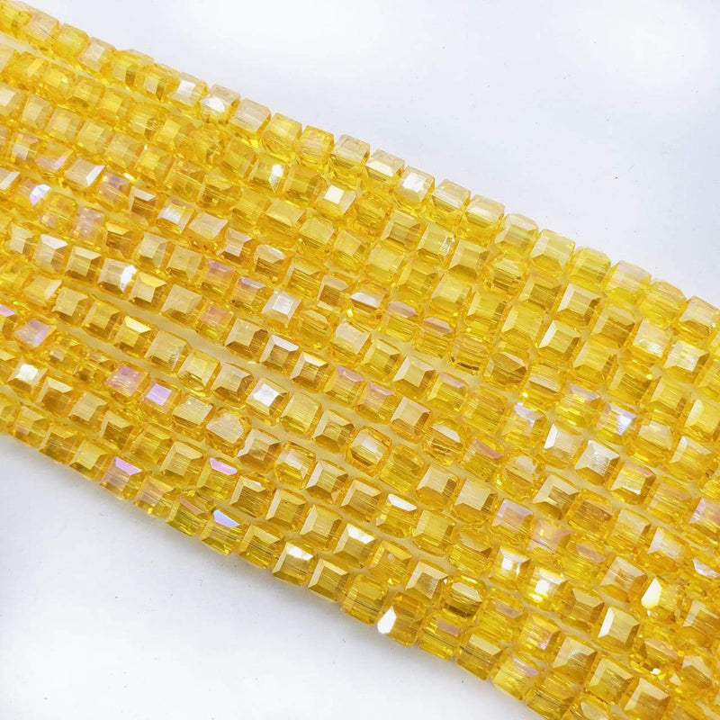 Cristal Cubo Amarillo 6 mm Cristal - Accesorios Rubi