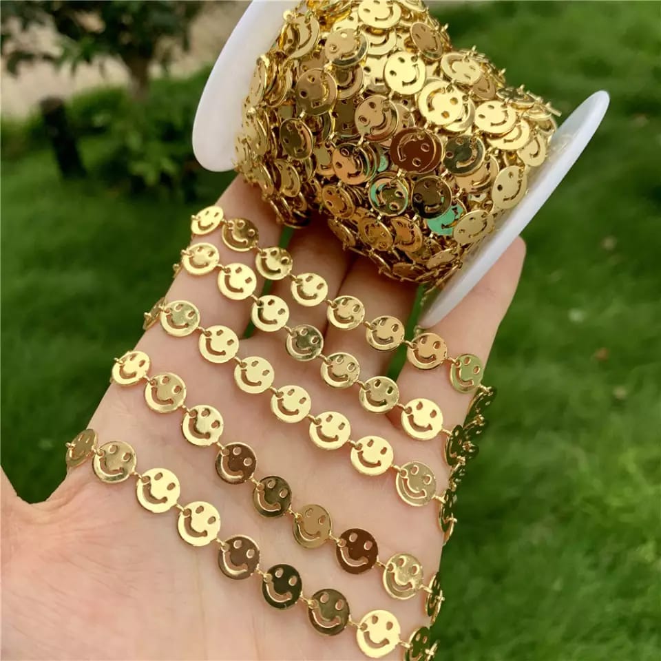 Cadena Carita Feliz 18K Cadena - Accesorios Rubi