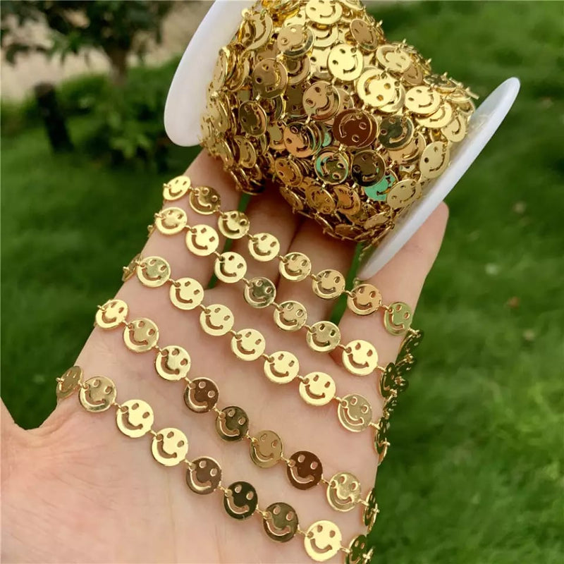 Cadena Carita Feliz 18K Cadena - Accesorios Rubi