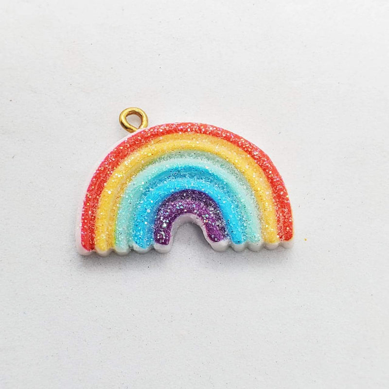 Dije Arcoíris Resina Dije - Accesorios Rubi