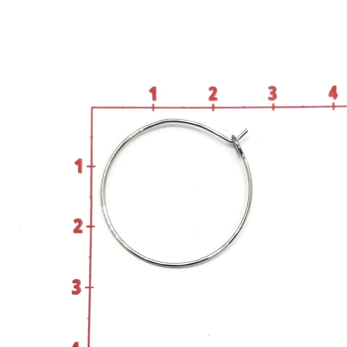 Base de Arracada Plateada de Acero Inoxidable Acero inoxidable - Accesorios Rubi