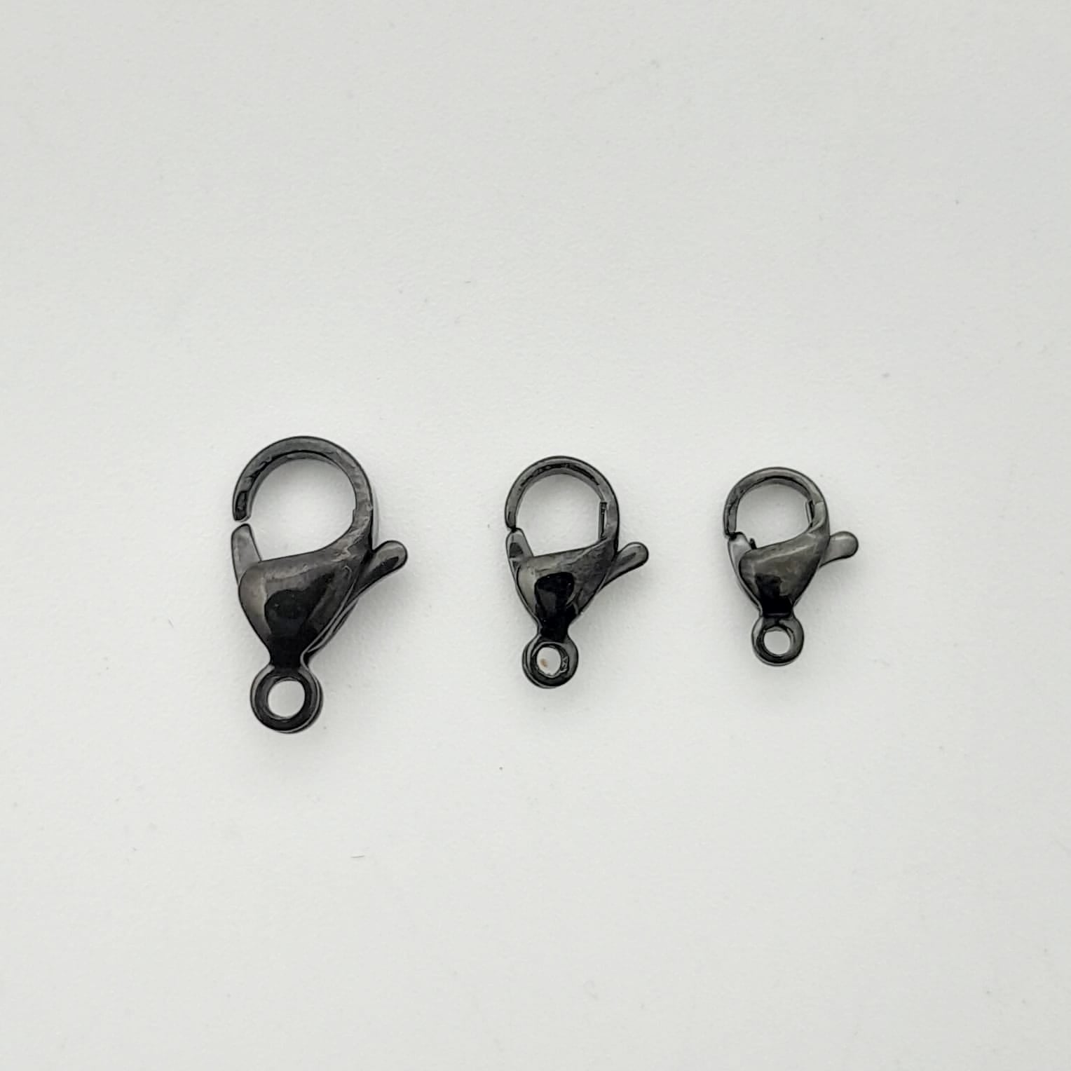 Broche de Perico Negro de Acero Inoxidable Acero inoxidable - Accesorios Rubi