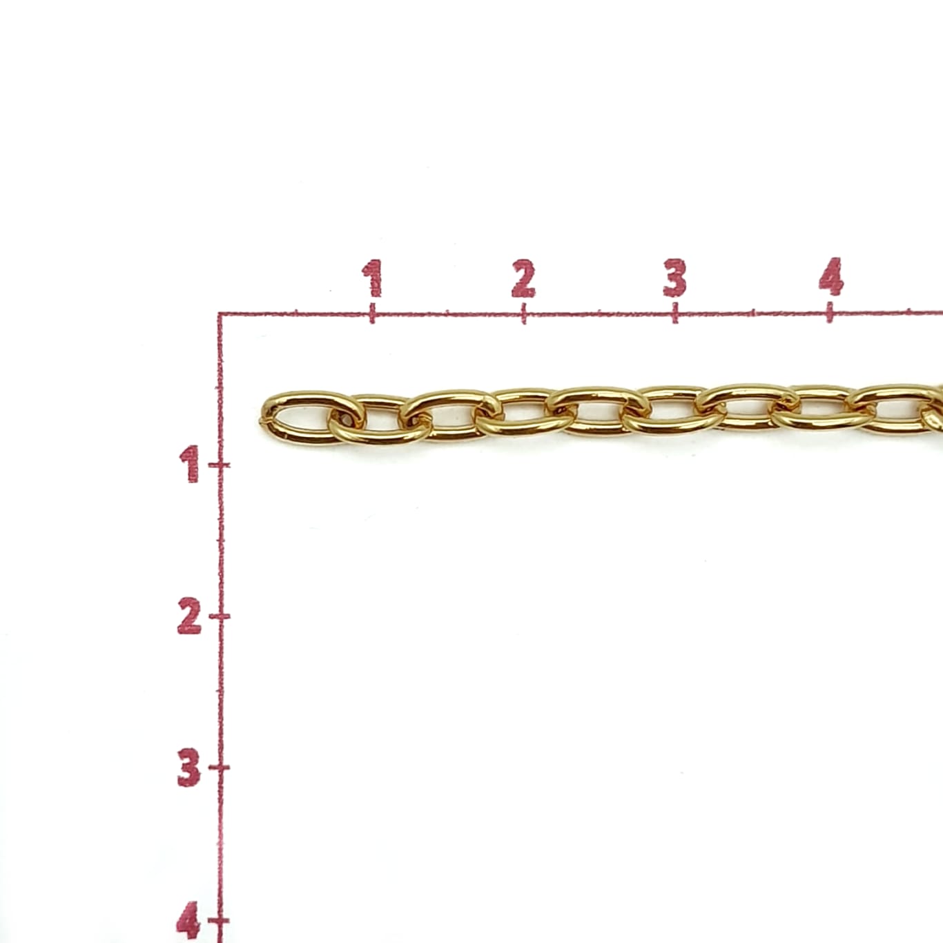 Cadena 4 chapa 24K Cadena - Accesorios Rubi