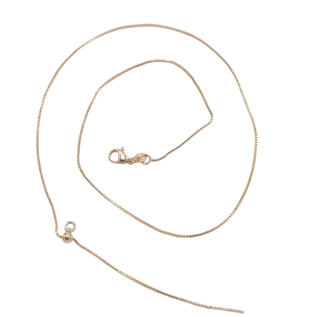 Cadena Ajustable con Broche Deslizante 18K Cadena - Accesorios Rubi