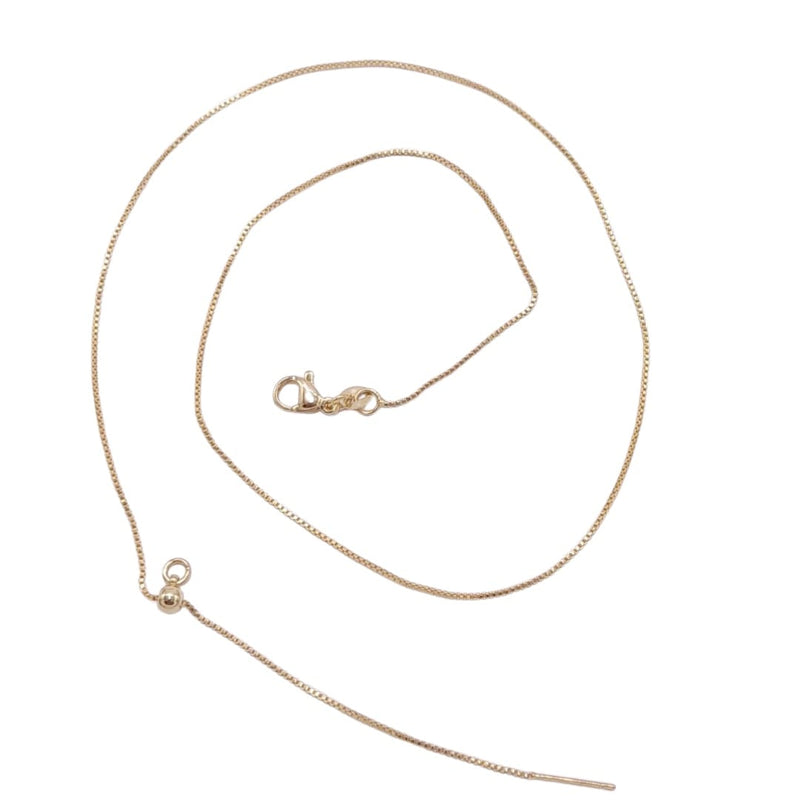 Cadena Ajustable con Broche Deslizante 18K Cadena - Accesorios Rubi