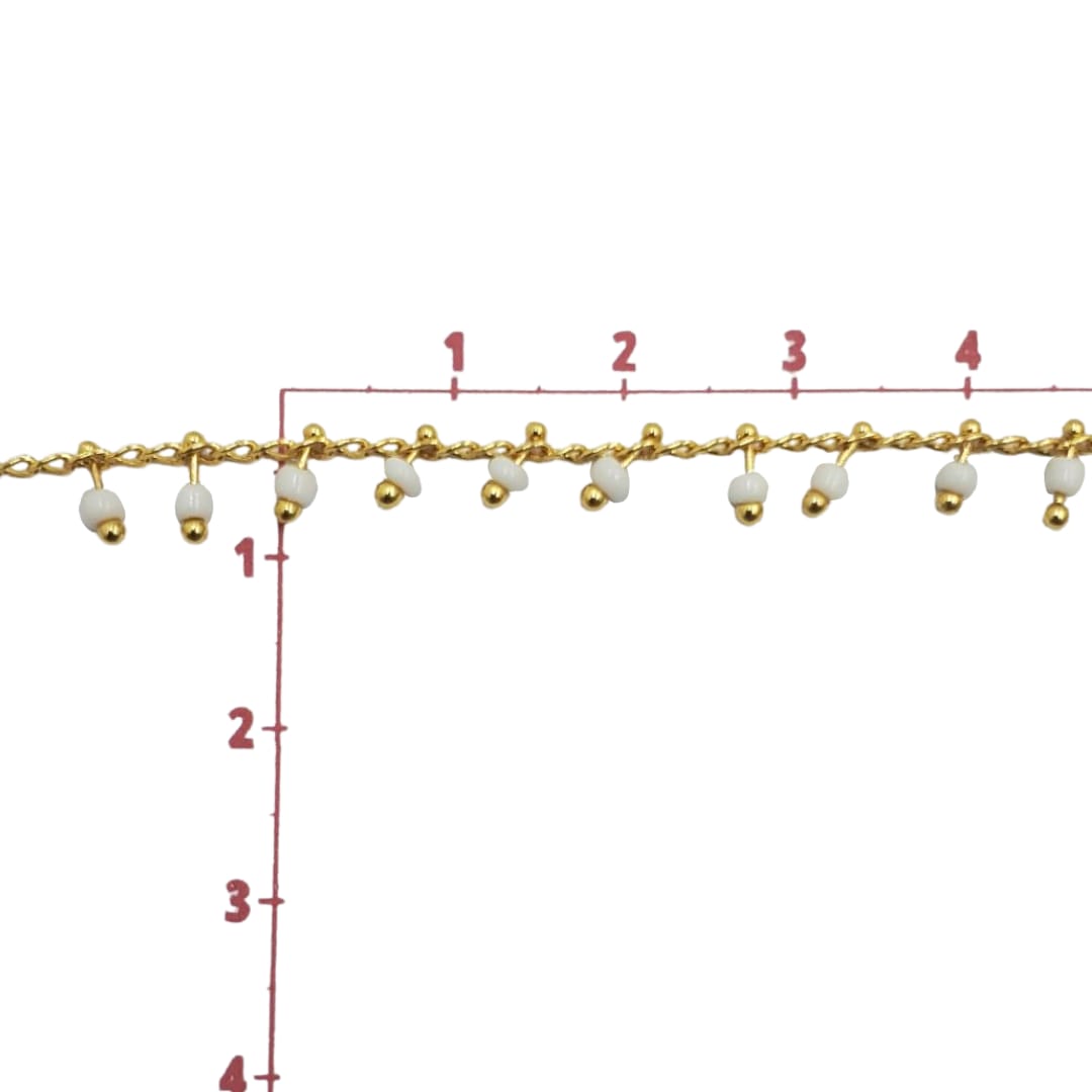 Cadena Chaquira Blanca 18K Cadena - Accesorios Rubi