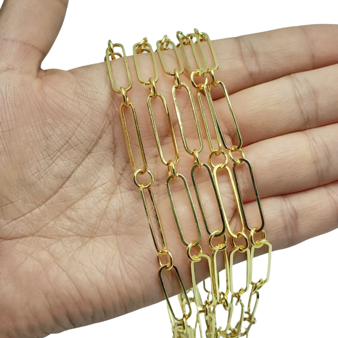 Cadena Eslabón Ovalo Largo 18K Cadena - Accesorios Rubi