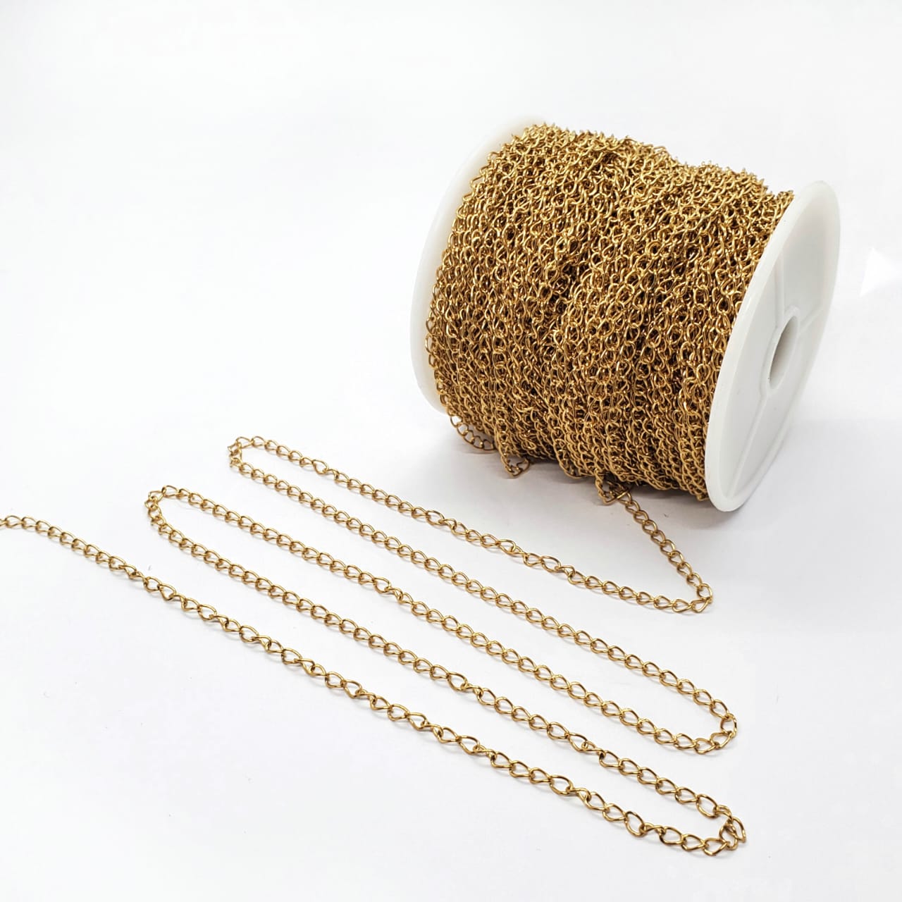 Cadena Eslabón Plano Delgado de Acero Inoxidable Cadena - Accesorios Rubi