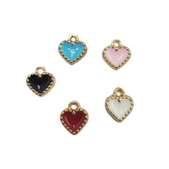Corazon Mini Esmaltado Dije - Accesorios Rubi
