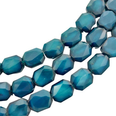 Cristal Octágono Azul Petróleo Mate Cristal - Accesorios Rubi