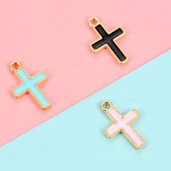 Dije Cruz Esmaltada Dije - Accesorios Rubi