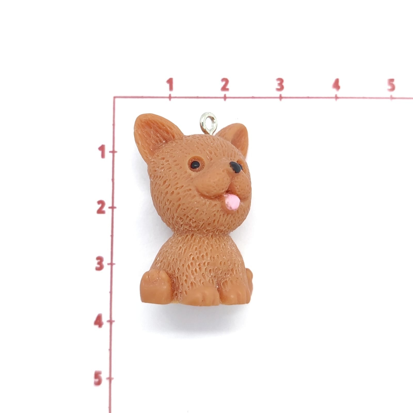 Dije Perrito Arcilla Dije - Accesorios Rubi