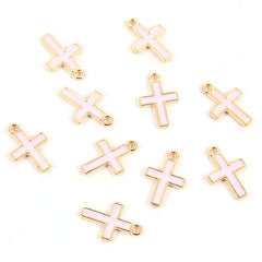 Dije Cruz Esmaltada Dije - Accesorios Rubi