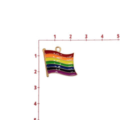Dije Bandera Orgullo Esmaltado Dije - Accesorios Rubi