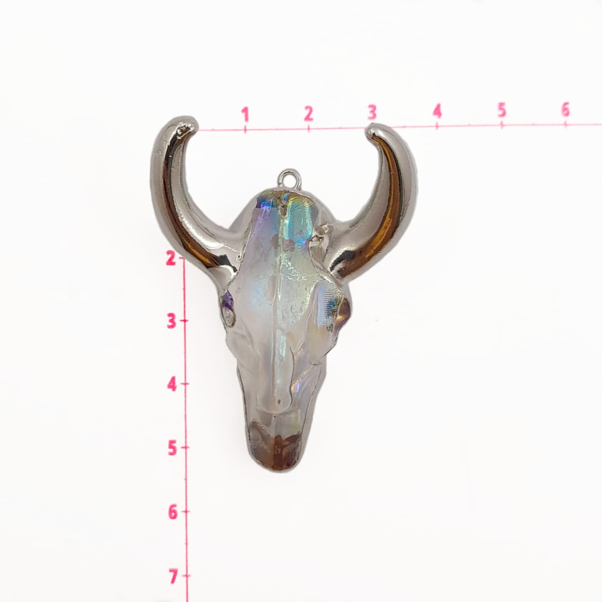 Dije Cabeza de Toro de Cristal acrilicos - Accesorios Rubi