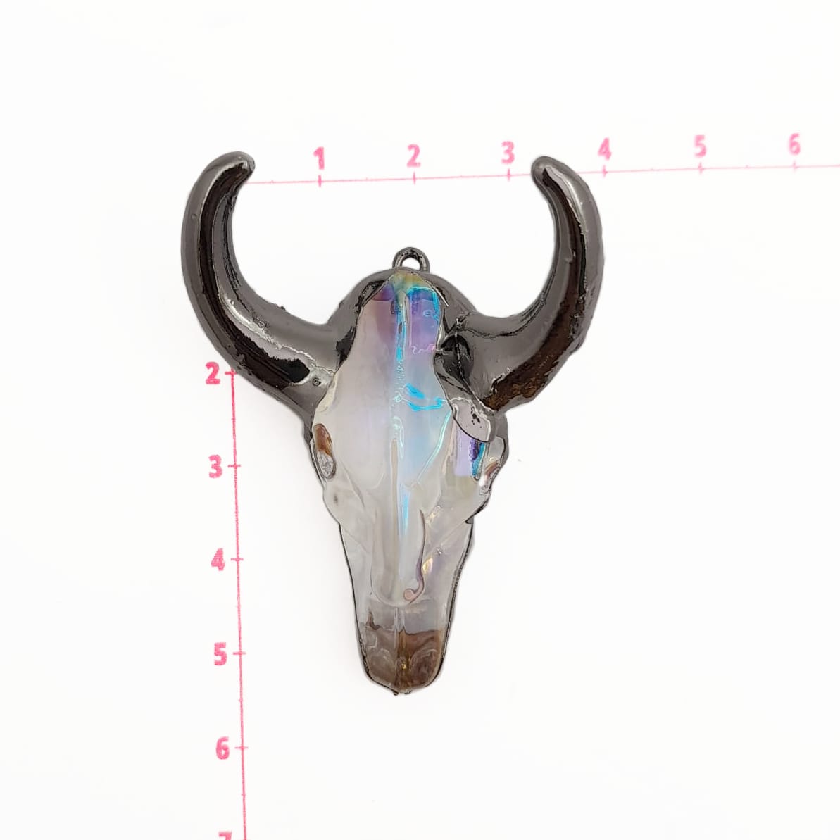 Dije Cabeza de Toro de Cristal acrilicos - Accesorios Rubi