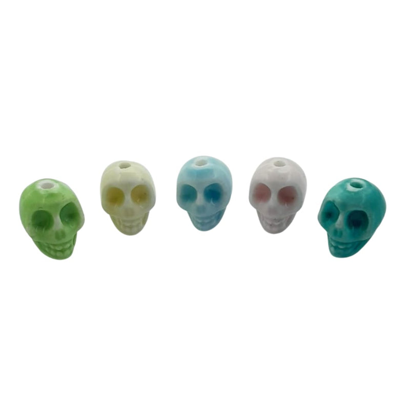 Dije Calavera Pastel de Ceramica Dije - Accesorios Rubi