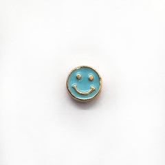 Dije Carita Feliz Esmaltada Transversal de Metal Dije - Accesorios Rubi