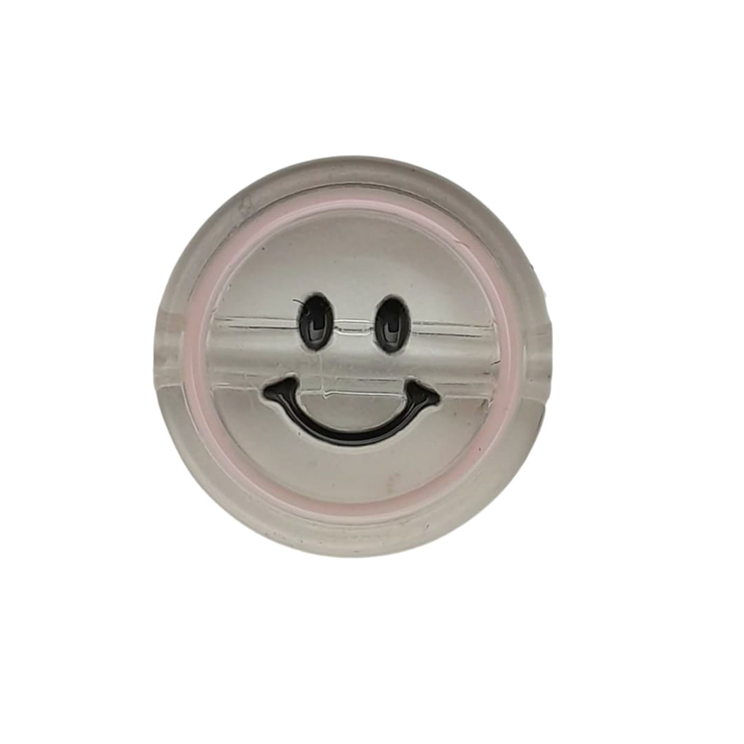 Dije Carita Feliz Transparente de Acrílico acrilicos - Accesorios Rubi