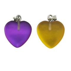 Dije Corazón Cuarzo Electrificado Piedra natural - Accesorios Rubi