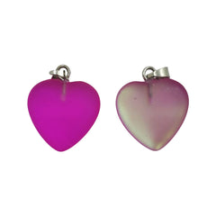 Dije Corazón Cuarzo Electrificado Piedra natural - Accesorios Rubi