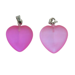Dije Corazón Cuarzo Electrificado Piedra natural - Accesorios Rubi