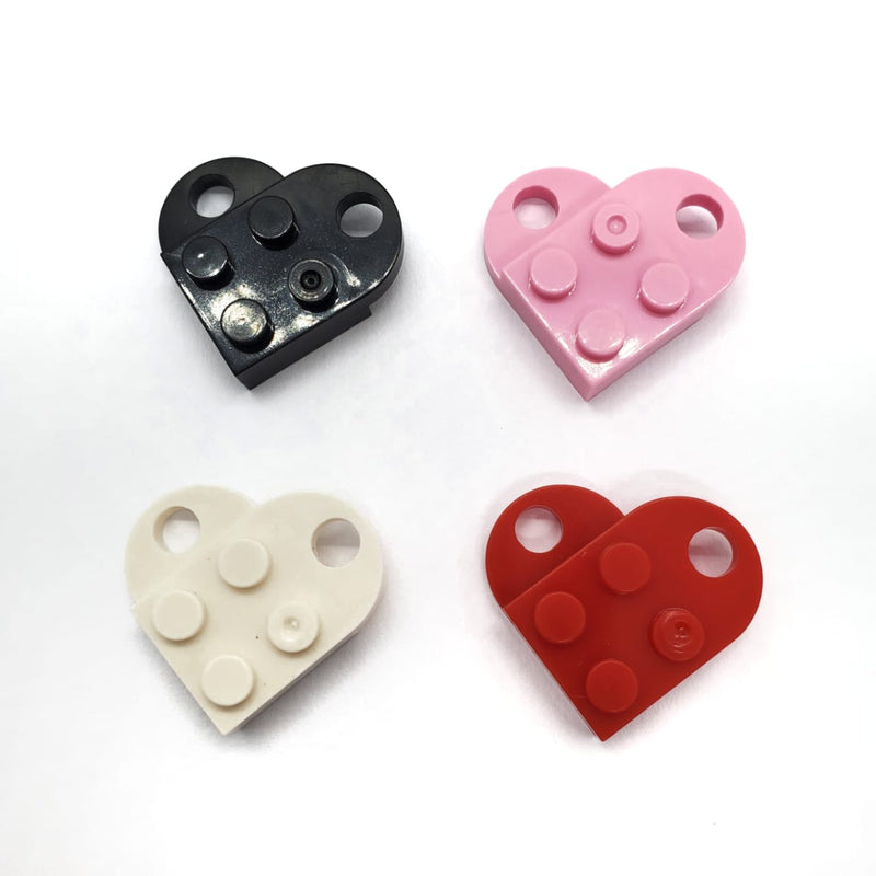 Dije Corazón Lego de Acrílico acrilicos - Accesorios Rubi