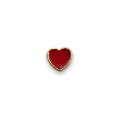 Dije Corazón Transversal Esmaltado Dije - Accesorios Rubi