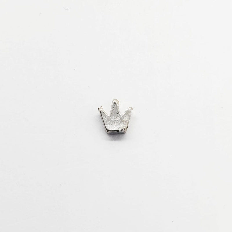 Dije Corona Mini Chapa de Rodio Dije - Accesorios Rubi