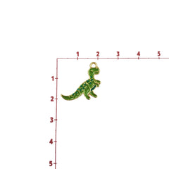 Dije Dinosaurio Rex Esmaltado Dije - Accesorios Rubi
