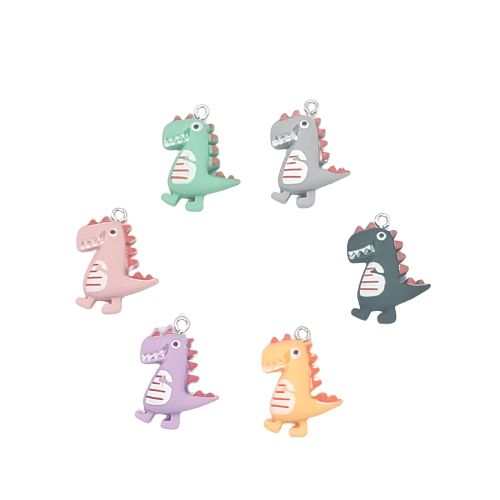 Dije Dinosaurio T-Rex Acrílico Dije - Accesorios Rubi