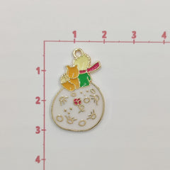 Dije El Principito y El Zorro Blanco Esmaltado de Metal Dije - Accesorios Rubi