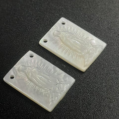 Dije Escapulario Virgen de Guadalupe de Madre Perla Dije - Accesorios Rubi