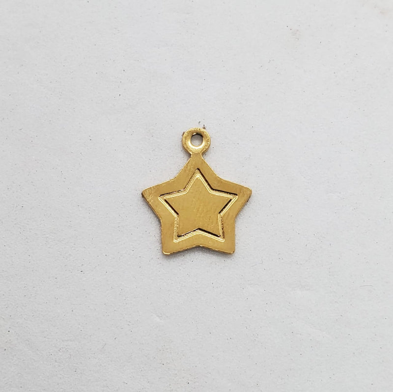 Dije Estrella Doble Acero Inoxidable Acero inoxidable - Accesorios Rubi